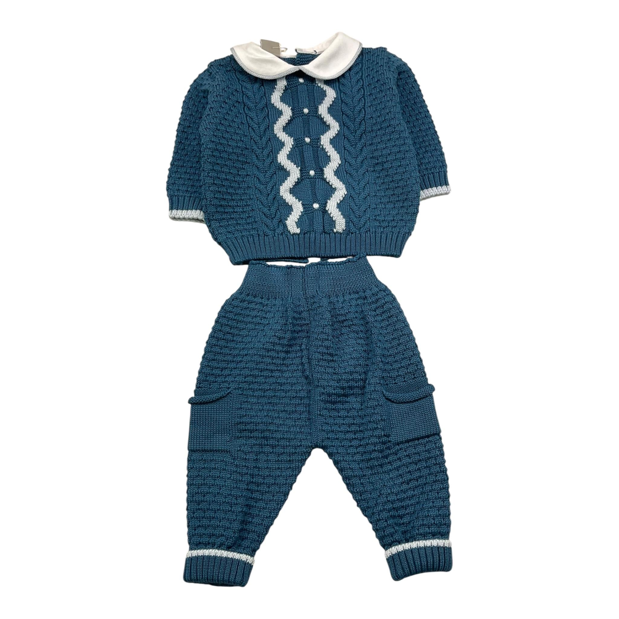 MARLU' completo 2 pezzi maglia-pantalone Blu per Neonato IB5950 BLU MARLU' 