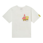 Stella Mccartney T-Shirt Girocollo Tinta Unita Stampa Spongebob per Bambina TW8D61 BIANCO STELLA McCARTNEY 