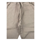 Lalalu' Pantalone Tinta Unita Con Elastico In Vita Marrone Per Bambino