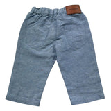 Trussardi Pantalone Tinta Unita con Elastico In Vita per Neonato TIP26038PA AZZURRO TRUSSARDI 