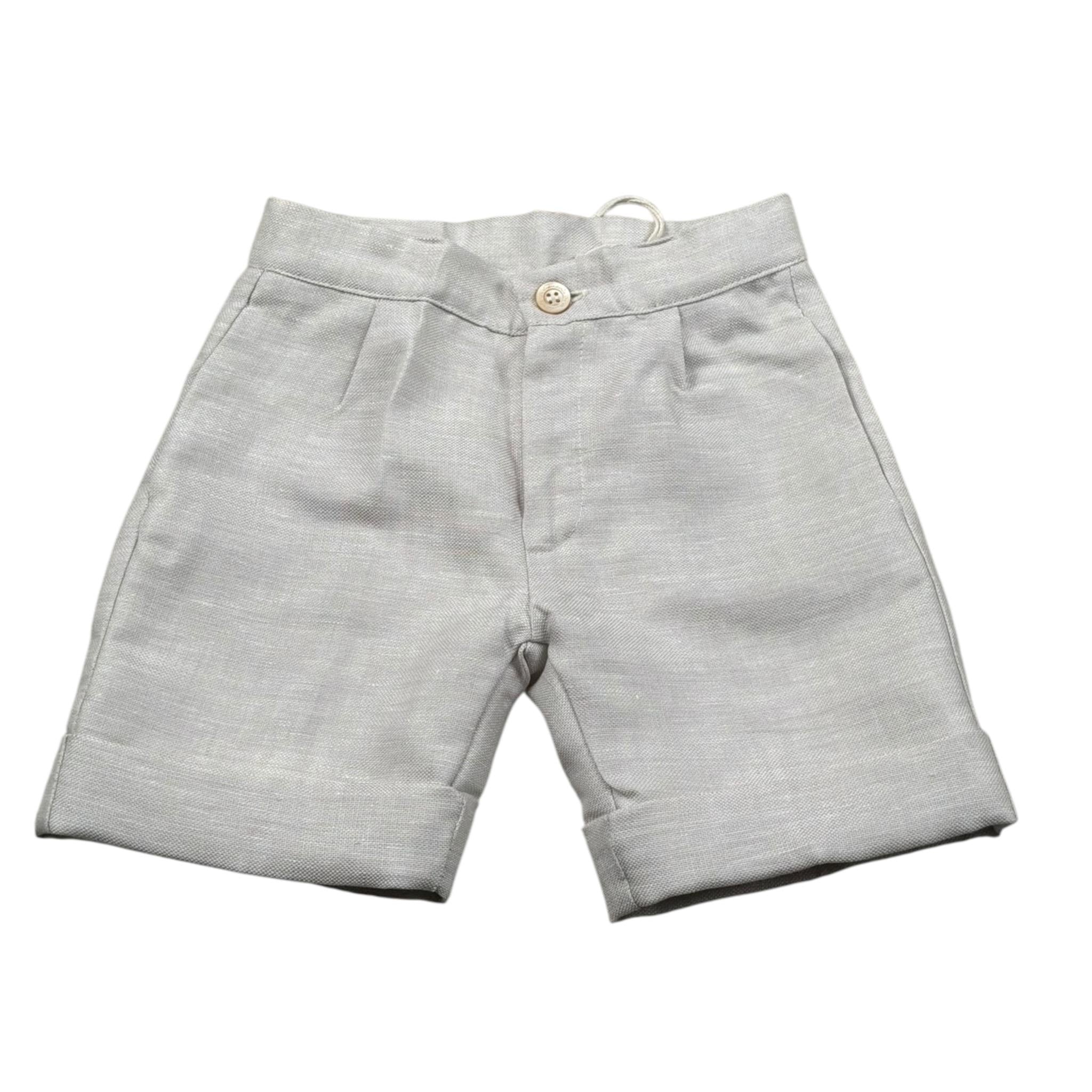 La Stupenderia Bermuda Tinta Unita con Girovita Regolabile per Neonato CJBR71 BEIGE LA STUPENDERIA 