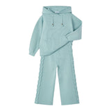 MAYORAL completo 2 pezzi felpa-pantalone tinta unita Verde acqua per Neonata 4552X VERDE ACQUA MAYORAL 