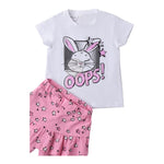 Sarabanda Completo 2 Pezzi T-Shirt-Short  per Bambina 0B2533 BIANCO SARABANDA 