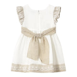 Mayoral Abito Tinta Unita con Stampa per Neonata 1908 BIANCO MAYORAL 