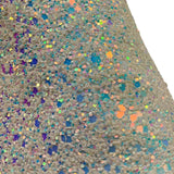 Dou Dou Ciabatta Tinta Unita con Brillantini per Bambina BIRKY386 BIANCO DOU DOU 