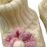 MARLU' babbucce tinta unita con applicazione Bianco per Neonata IB13S BIANCO MARLU' 