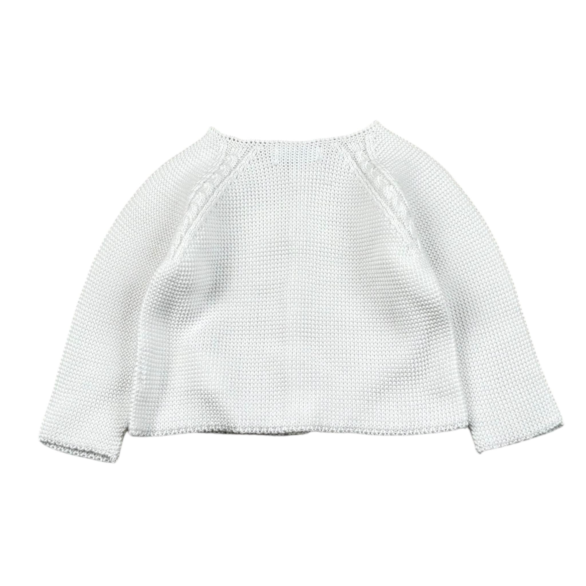 Mac Ilusio'N Cardigan Tinta Unita con Bottoni per Neonato 9671 BIANCO MAC ILUSIO'N 