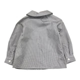 Little Bear Camicia Tinta Unita Manica Lunga con Fantasia Bianco per Neonato