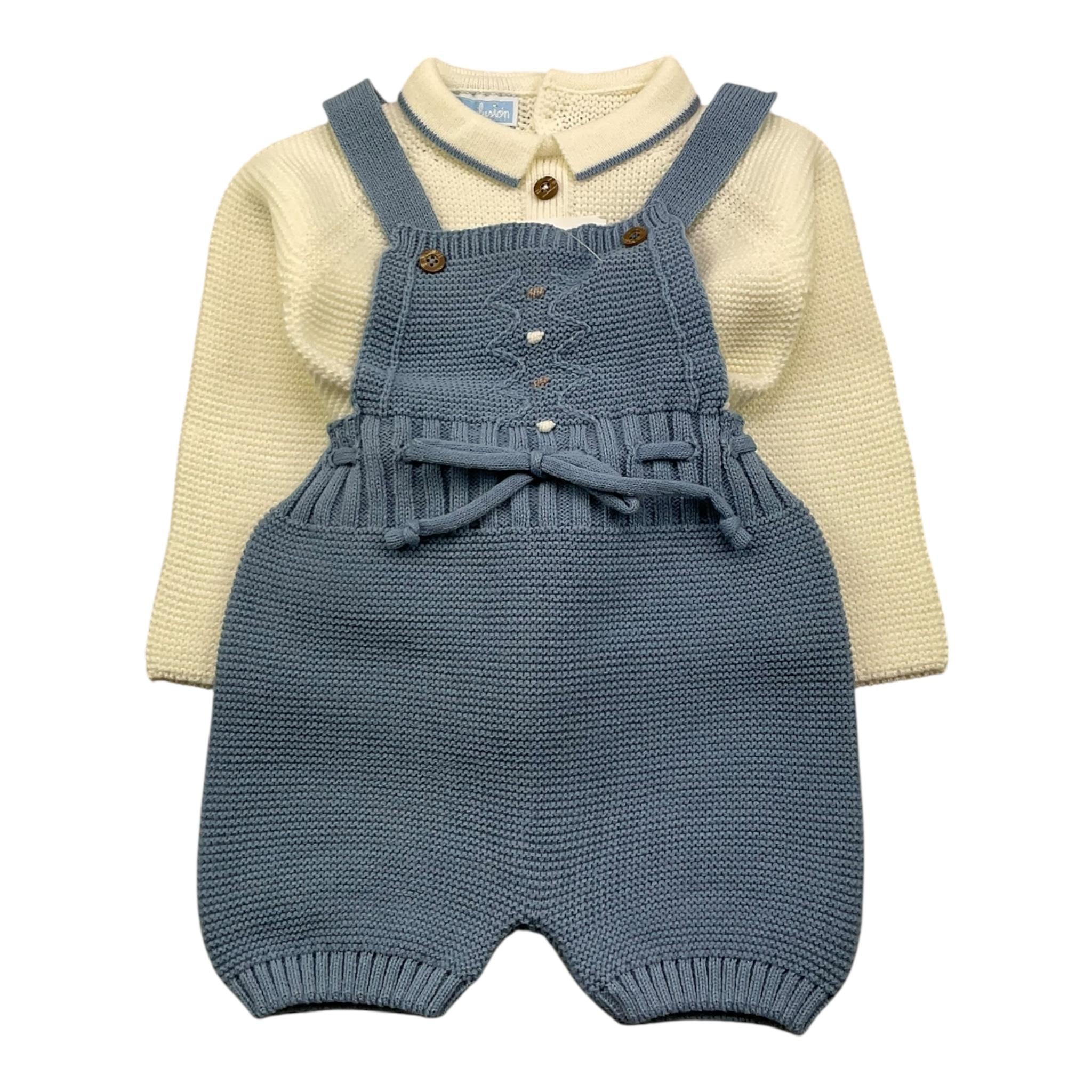 MAC ILUSIO'N completo 2 pezzi maglia-salopette Azzurro per Neonato 9456 AZZURRO MAC ILUSIO'N 