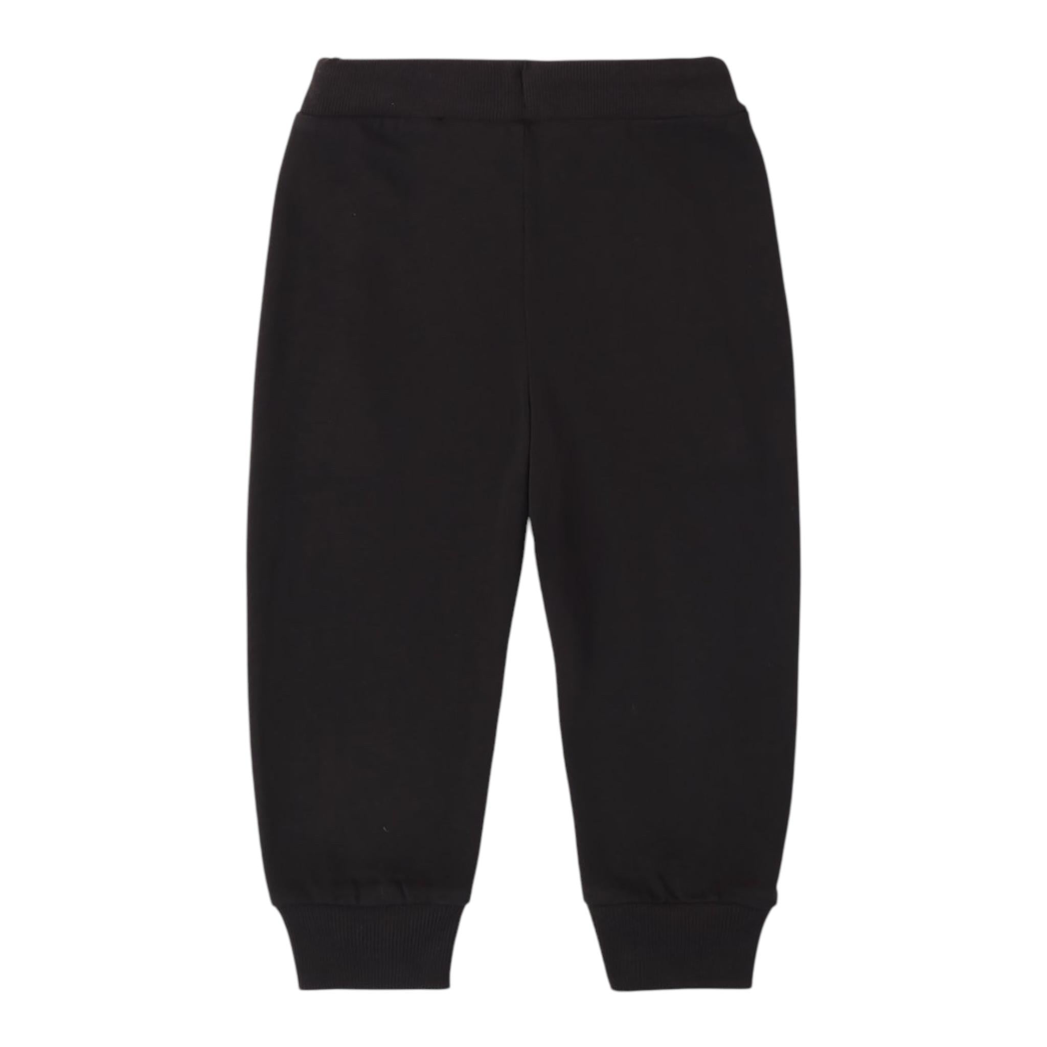 SARABANDA pantalone modello tuta tinta unita con elastico in vita Nero per Neonato X704 NERO SARABANDA 