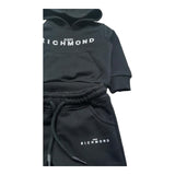 John Richmond Completo 2 Pezzi Felpa-Pantalone Tinta Unita per Neonato RIP26007CF NERO JOHN RICHMOND 