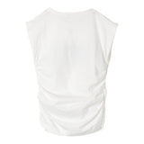 Liu Jo T-Shirt Girocollo Tinta Unita Con Stampa In Contrasto Bianco Per Bambina