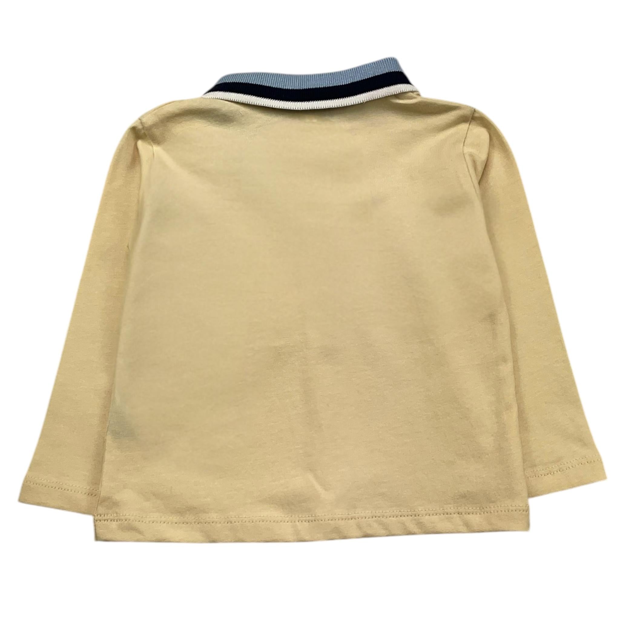 TRUSSARDI polo manica lunga tinta unita Panna per Neonato TIA25107PO PANNA TRUSSARDI 