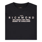 JOHN RICHMOND shirt girocollo tinta unita con stampa Nero per Bambino RBA24043TS NERO JOHN RICHMOND 
