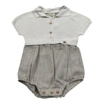 Wedoble Pagliaccetto Mezza Manica Tinta Unita per Neonato V2408305L BEIGE WEDOBLE 