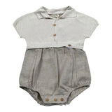 Wedoble Pagliaccetto Mezza Manica Tinta Unita per Neonato V2408305L BEIGE WEDOBLE 