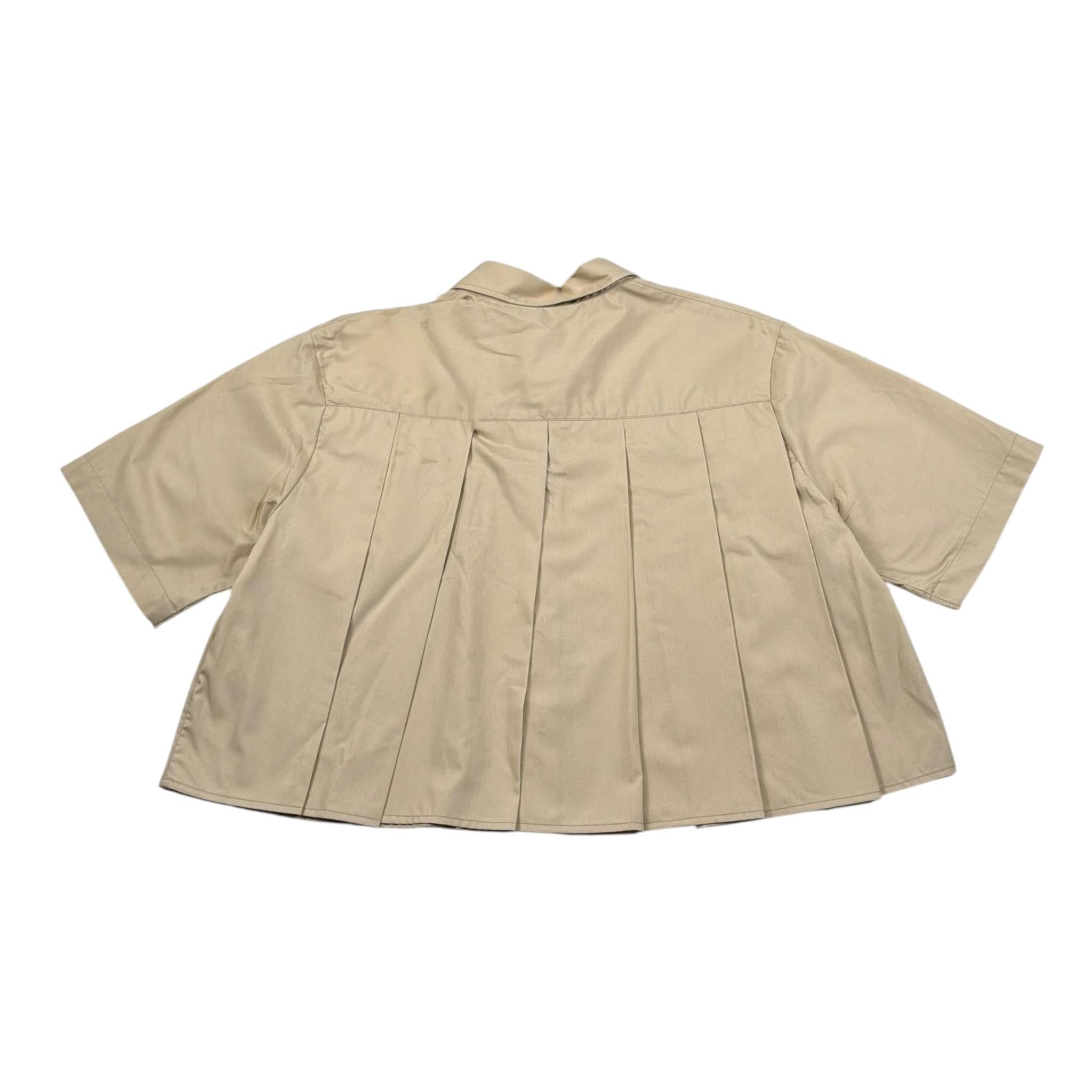 Dondup Camicia Mezza Manica Tinta Unita per Bambina DFCA033X BEIGE DONDUP 