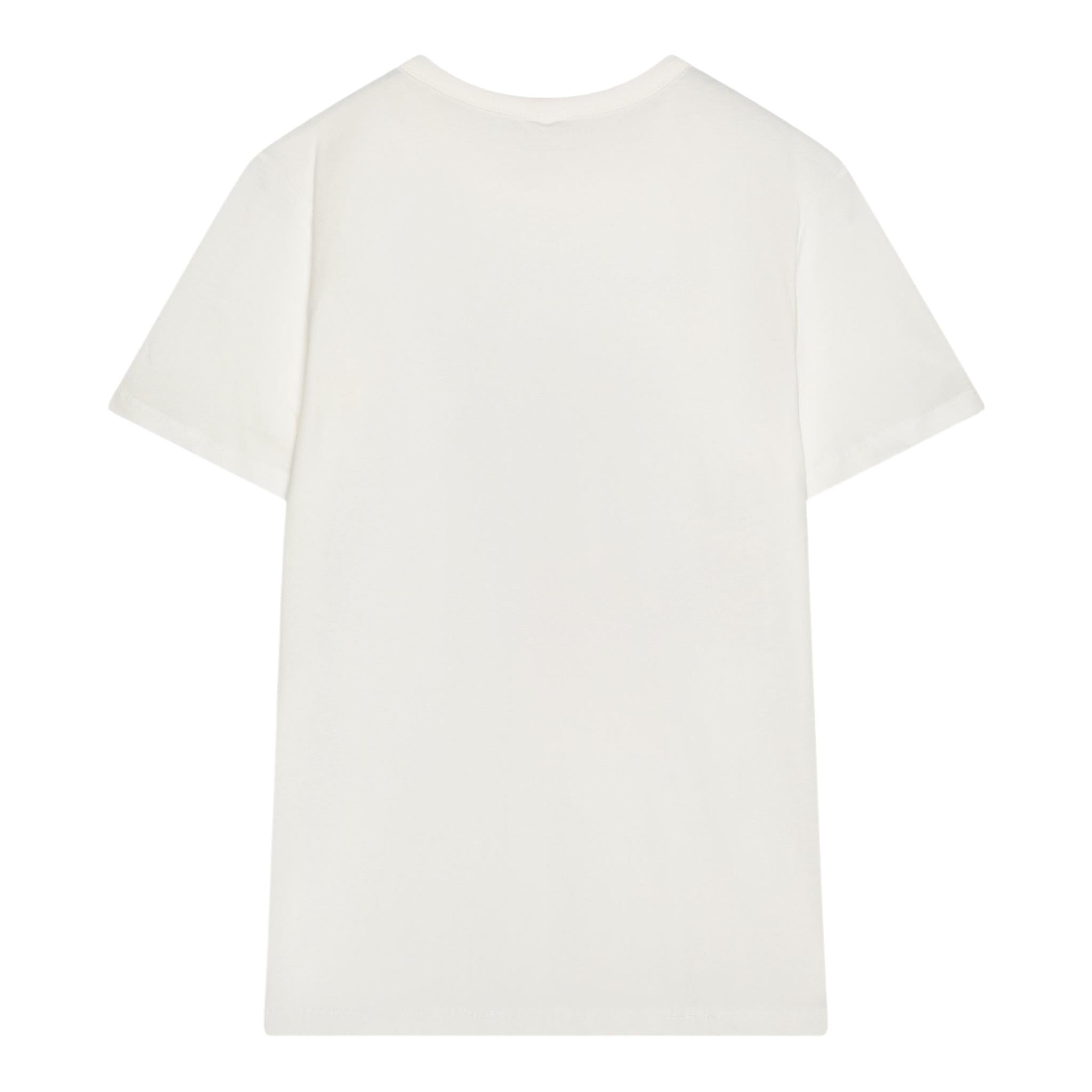 Stella Mccartney T-Shirt Girocollo Tinta Unita con Stampa per Neonata TW8A41N BIANCO STELLA McCARTNEY 