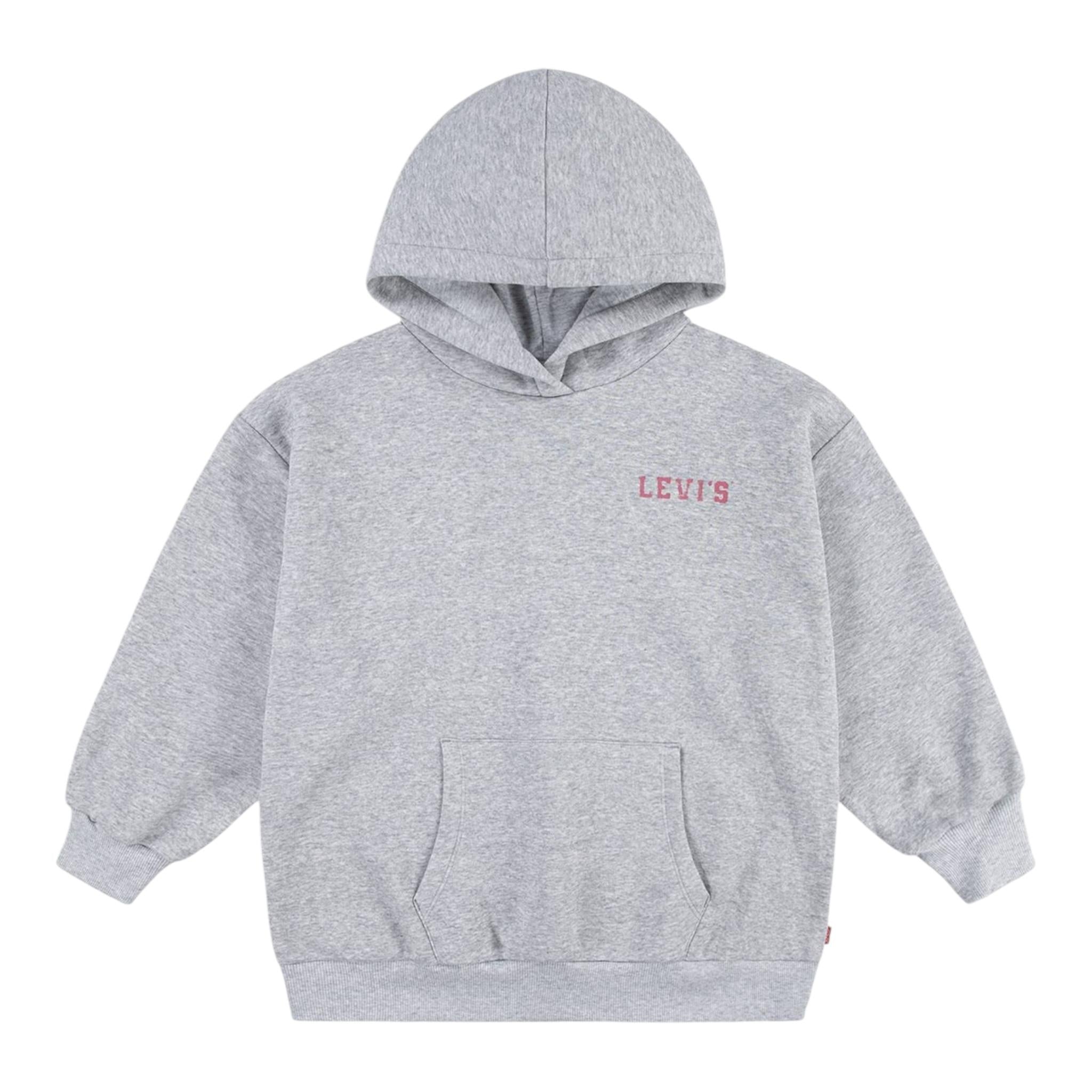 LEVI'S felpa tinta unita con cappuccio e stampa Grigio per Neonata 3EL076N GRIGIO LEVI'S 