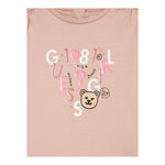 GUESS shirt girocollo tinta unita cn stampa Rosa per Bambina K4BI05J1314 ROSA GUESS 