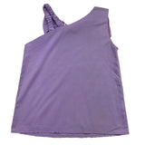 Vicolo Camicia Tinta Unita Con Fiocco Lilla Per Bambina