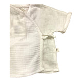 Teddy E Minou Completo 2 Pezzi T-Shirt-Pantalone Bicolore Bianco/Beige Per Neonata