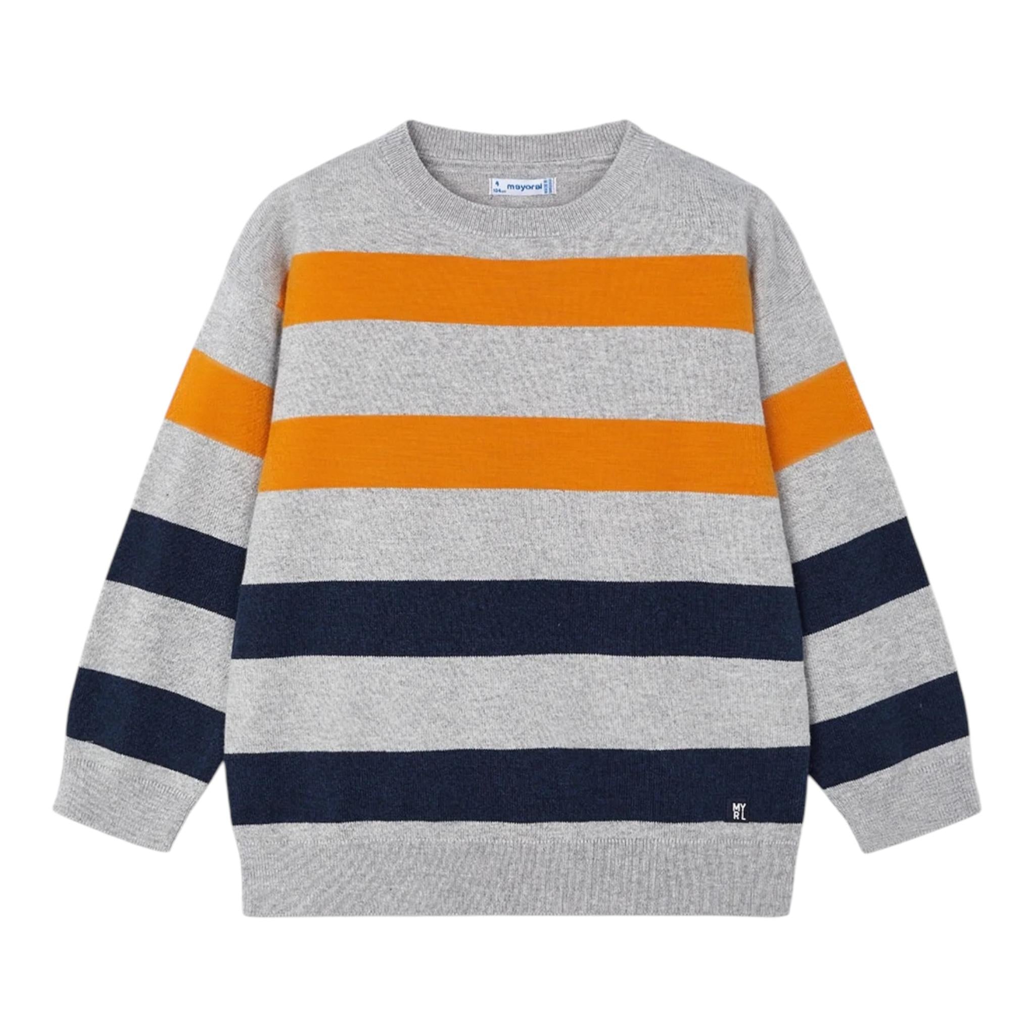 MAYORAL maglia tinta unita con fantasia a righe Grigio per Bambino 4338 GRIGIO MAYORAL 