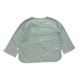 Teddy E Minou Camicia Manica Lunga Tinta Unita Verde Per Neonato