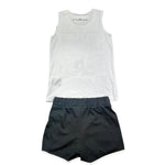 John Richmond Completo 2 Pezzi Canotta-Short Bicolore per Bambina RGP26016CJ BIANCO/NERO JOHN RICHMOND 
