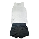 John Richmond Completo 2 Pezzi Canotta-Short Bicolore per Bambina RGP26016CJ BIANCO/NERO JOHN RICHMOND 