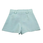 Petit Posh Short Tina Unita con Applicazione per Bambina GFBS25066SHX VERDE ACQUA PETIT POSH 
