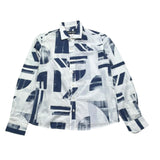 Antony Morato Camicia Tinta Unita con Fantasia Manica Lunga per Bambino MKSL00262X BIANCO/BLU ANTONY MORATO 