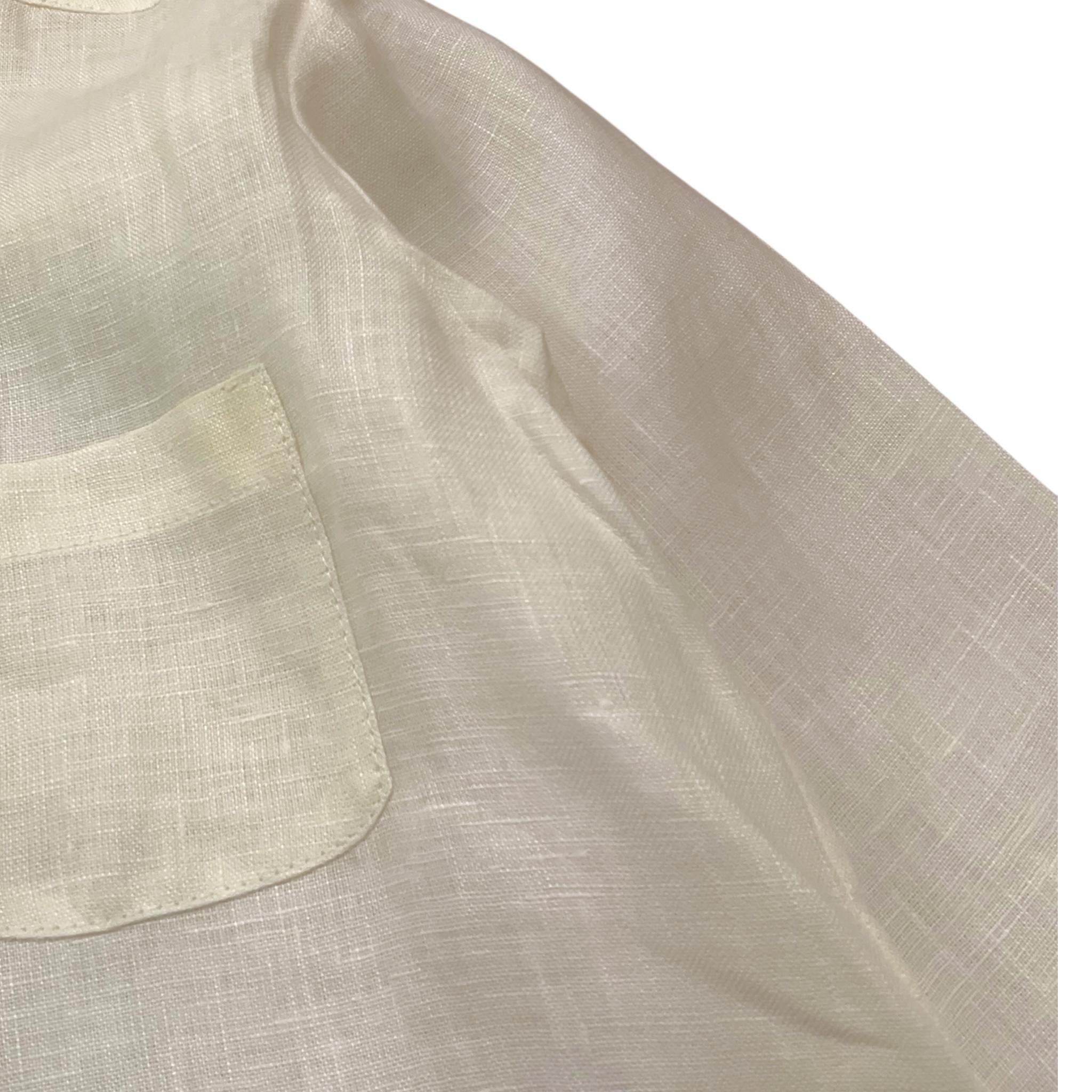 J.O. Milano Camicia Tinta Unita con Colletto Coreano per Bambino 376ZS PANNA J.O. MILANO 