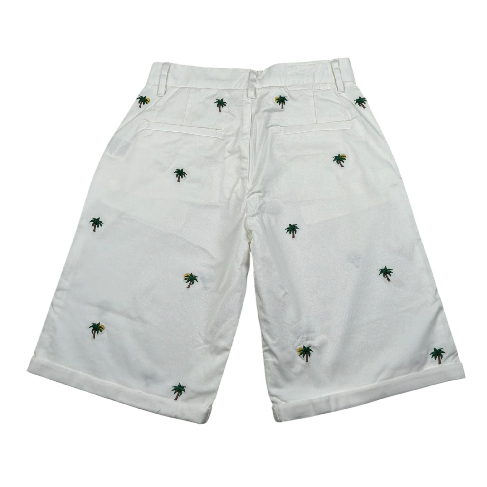 Sun68 Bermuda Tinta Unita con Ricami per Bambino B35303 BIANCO SUN68 