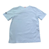 Saint Barth T-Shirt Girocollo Tinta Unita con Stampa per Bambino 00388L AZZURRO SAINT BARTH 