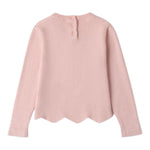 SARABANDA maglia girocollo tinta unita asimmetrica Rosa per Bambina 0A209 ROSA SARABANDA 