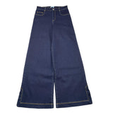 ABEL & LULA jeans tinta unita modello palazzo Blu per Bambina 5718 BLU ABEL & LULA 