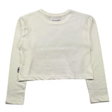 JOHN RICHMOND shirt modello crop tinta unita con stampa in contrasto Bianco per Neonata RGA24012TSN BIANCO JOHN RICHMOND 