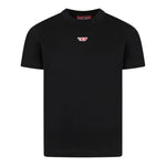Diesel T-Shirt Girocollo Tinta Unita con Stampa per Bambino J02237XX NERO DIESEL 