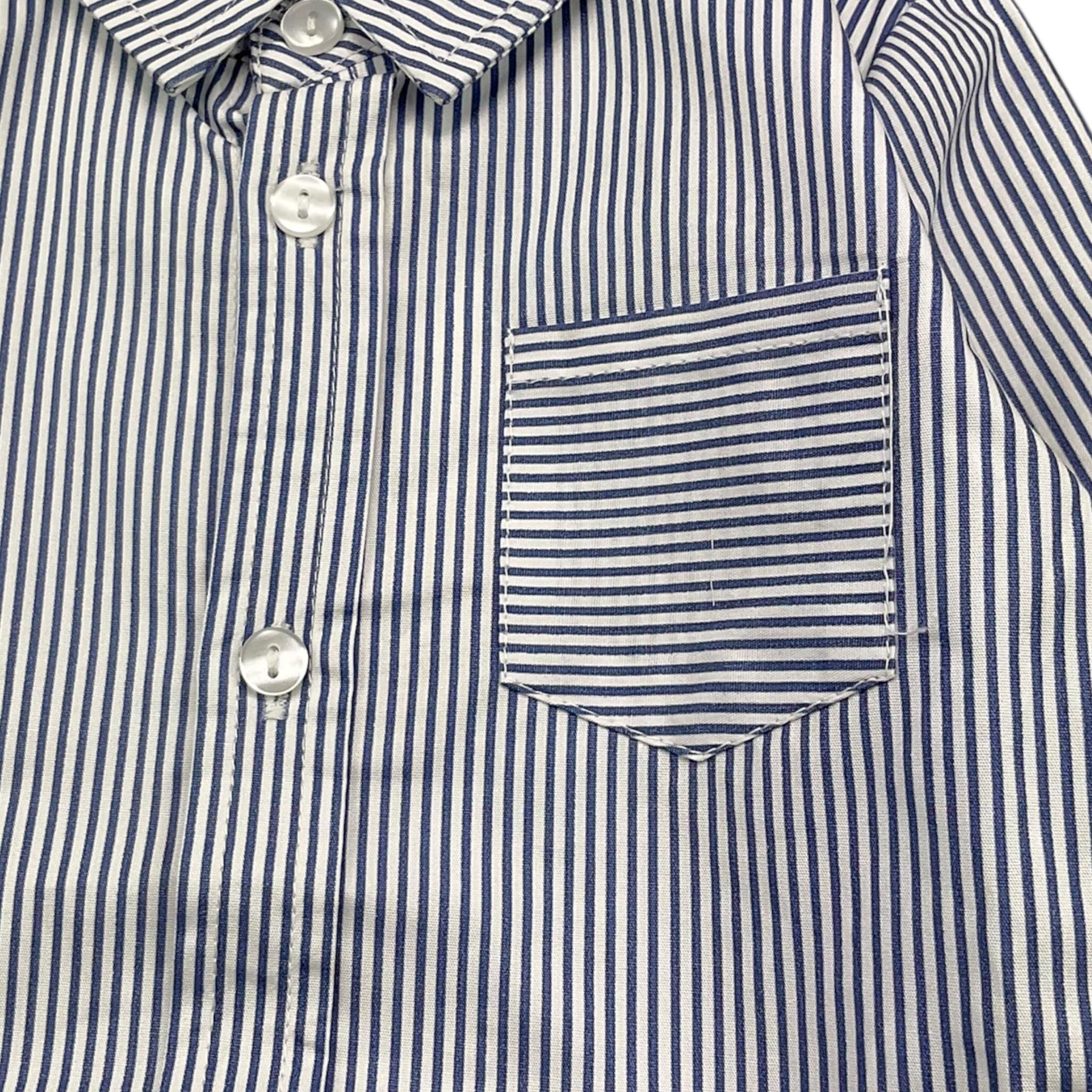 EMC camicia modello body tinta unita con fantasia a righe Bianco per Neonato AF0159 BIANCO EMC 