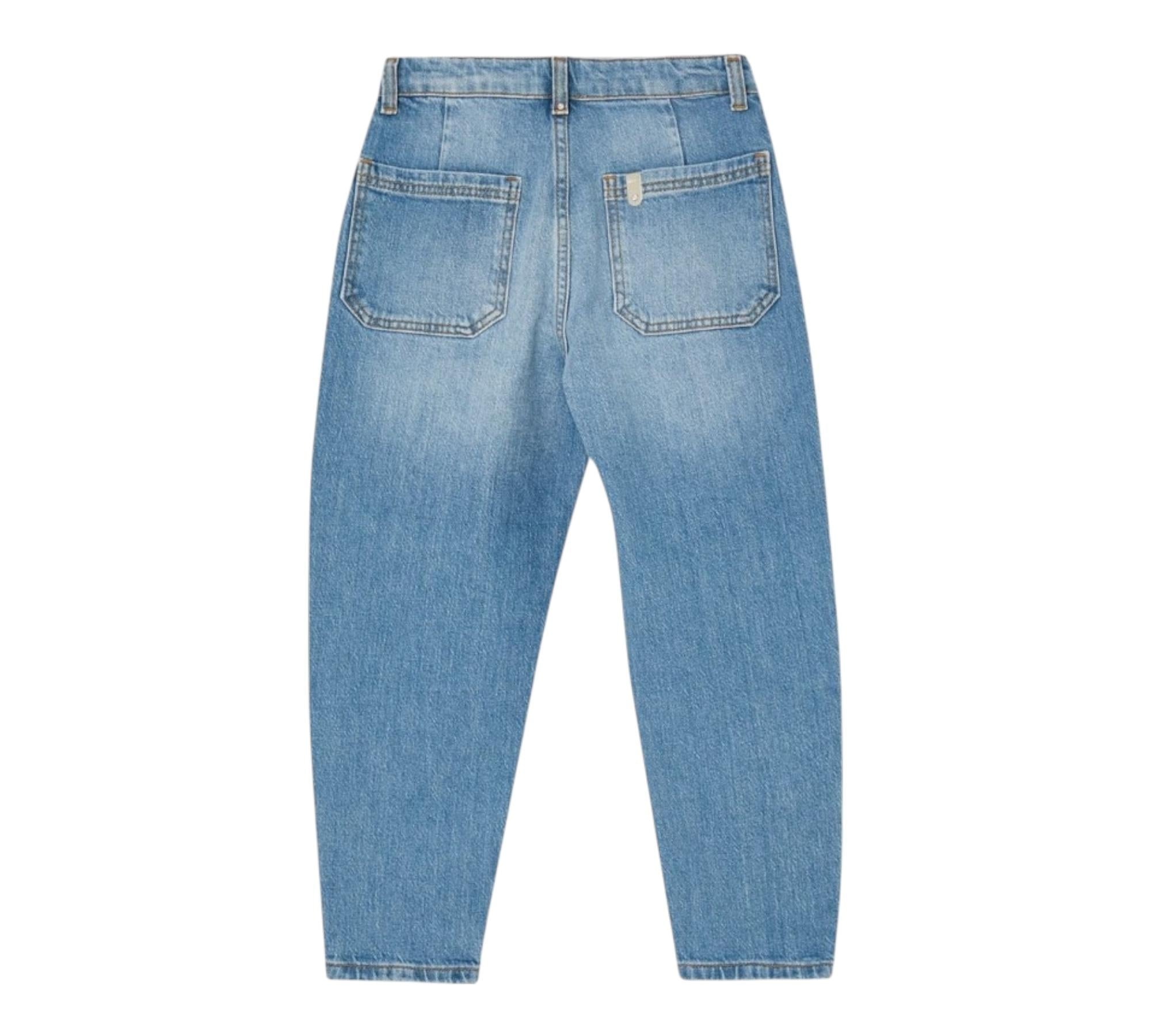 Liu Jo Jeans Tinta Unita con Applicazioni Brillantini per Bambina GA5110XX AZZURRO LIU JO 