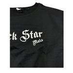 Monnalisa Felpa Chiusa Girocollo Tinta Unita con Stampa per Bambina 499609 NERO MONNALISA 