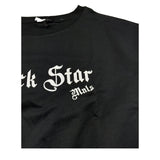 Monnalisa Felpa Chiusa Girocollo Tinta Unita con Stampa per Bambina 499609 NERO MONNALISA 