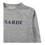 Trussardi Shirt Girocollo Tinta Unita con Logo per Bambino TBP26117TS GRIGIO TRUSSARDI 