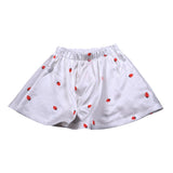 Vicolo Gonna Tinta Unita con Stampa Fragole per Bambina 3146G00354 BIANCO VICOLO 
