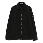 STONE ISLAND camicia tinta unita con zip Nero per Bambino 8116101WN NERO STONE ISLAND 