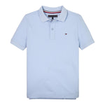 Tommy Hilfiger Polo Mezza Manica Tinta Unita per Neonato KB0KB091033 AZZURRO TOMMY HILFIGER 