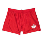 Dsquared2 Costume Tinta Unita Modello Bermuda con Stampa per Neonato DQ0054 ROSSO DSQUARED2 