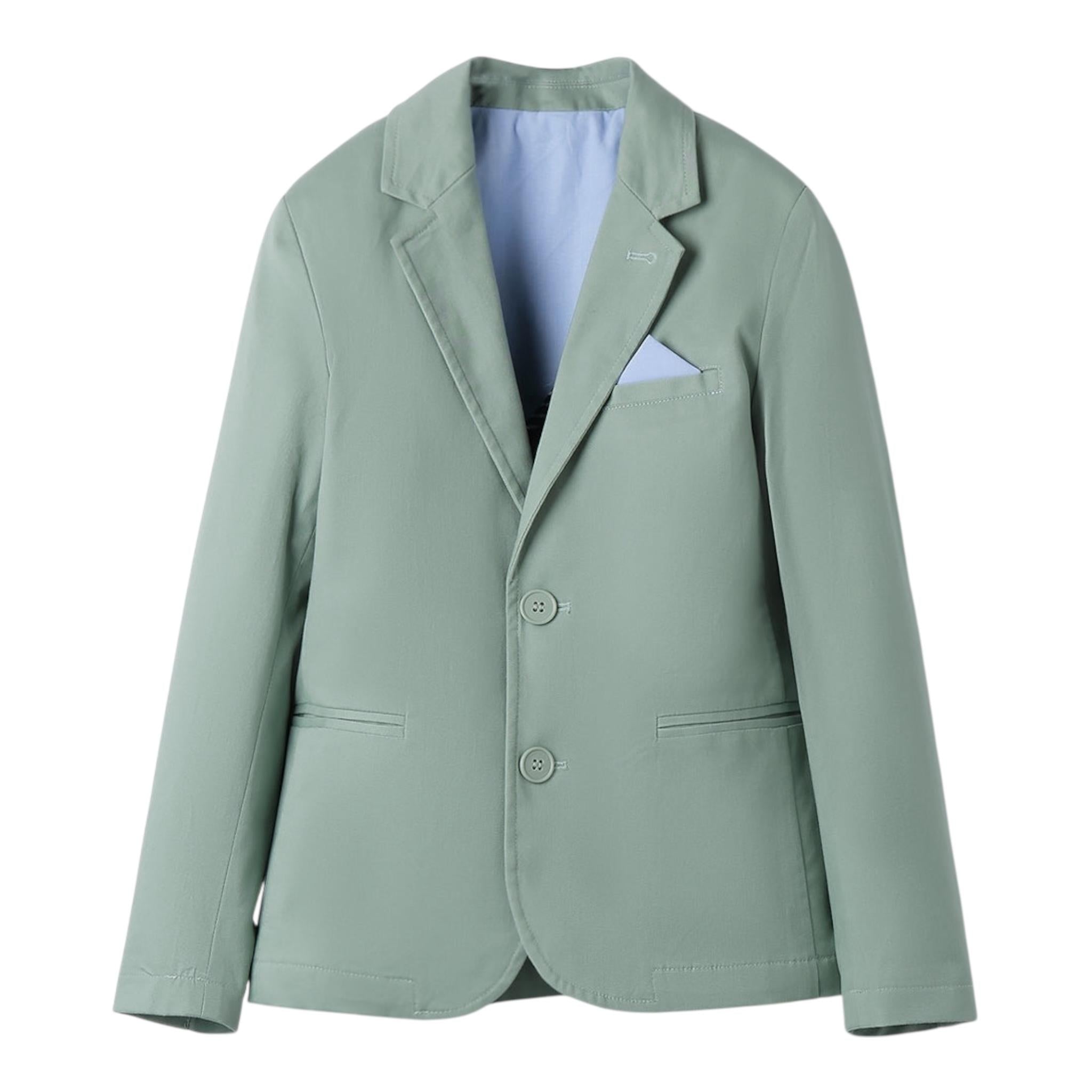 Sarabanda Giacca Tinta Unita con Bottoni per Bambino 0B665X VERDE ACQUA SARABANDA 