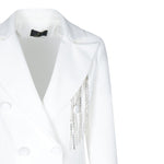 Fun & Fun Giacca Tinta Unita con Applicazioni per Bambina FNCJJK16368 BIANCO FUN & FUN 